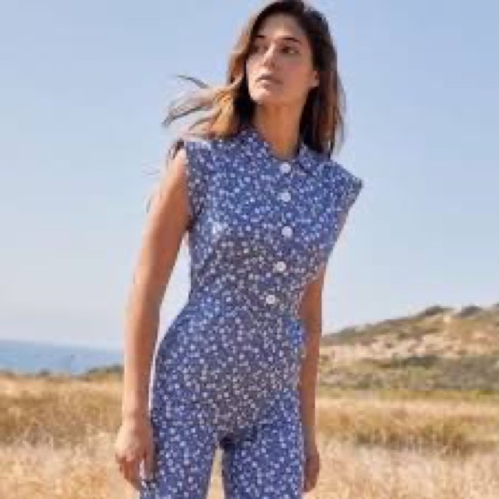 Christy Dawn Phoebe Jumper in Calico Azul